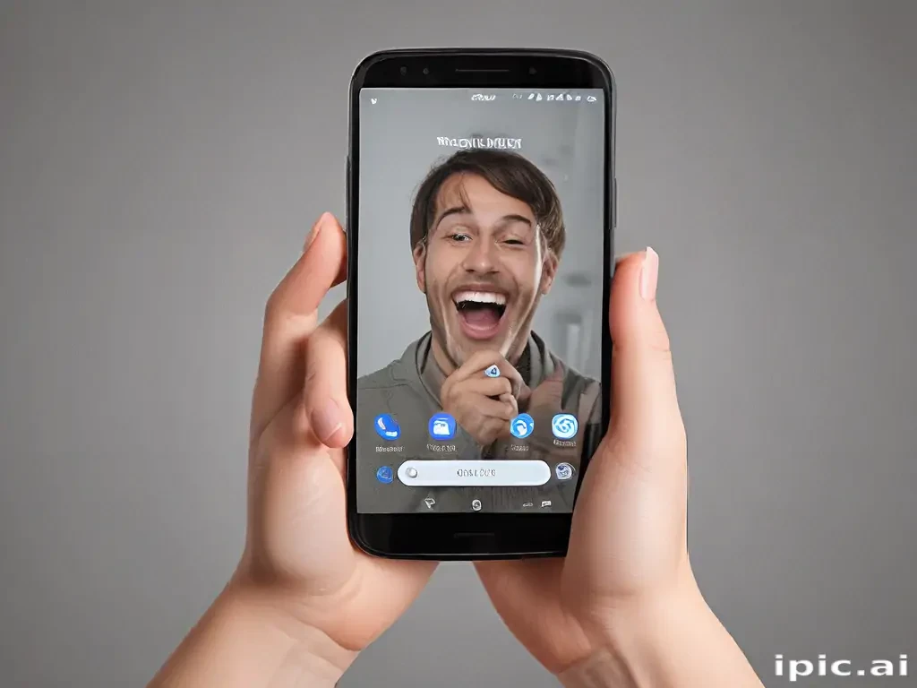 hold phone png