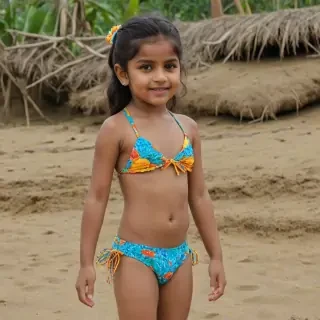 indian kid bikini
