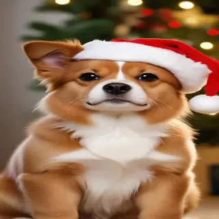 christmas dogs wallpaper