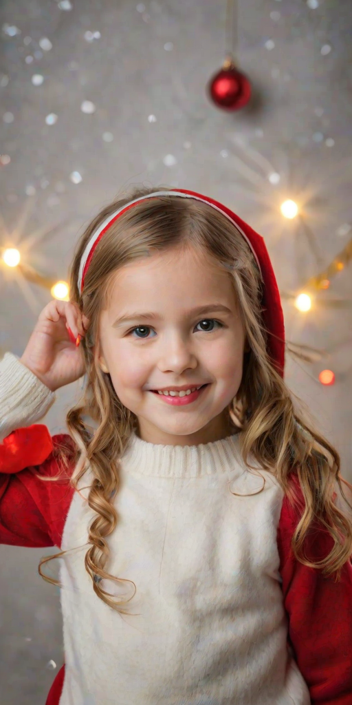 christmas background portrait