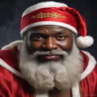 image of black santa