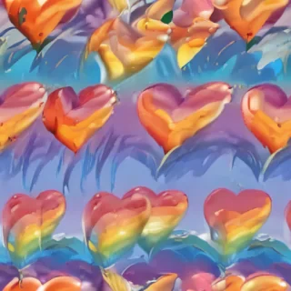 rainbow heart png