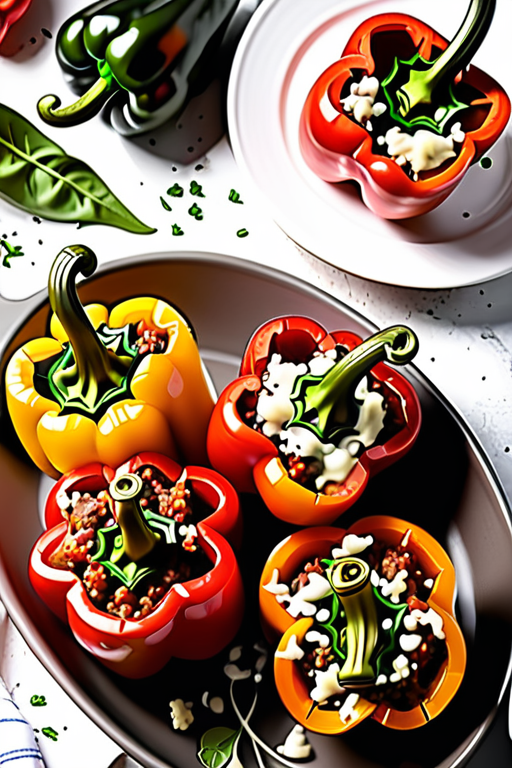 what to serve with stuffed red peppers