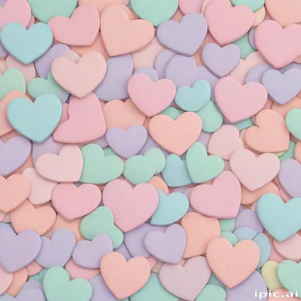 pastel heart wallpaper