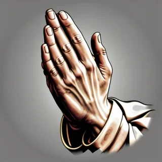 praying hands transparent