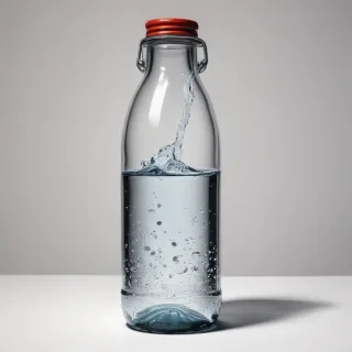 water bottle drawing