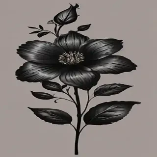 black flower png