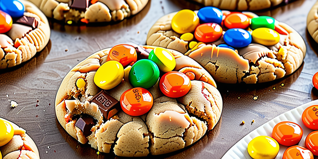 peanut butter cookies with reese's pieces