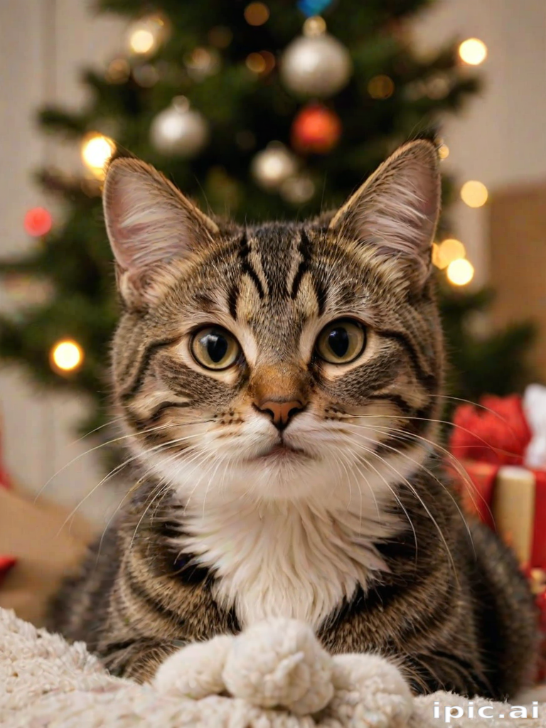 pictures of cats for christmas
