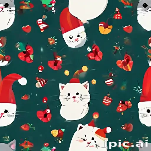 christmas cat background
