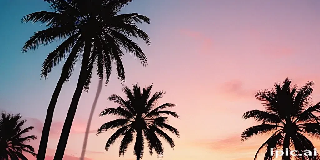 aesthetic palm tree wallpaper