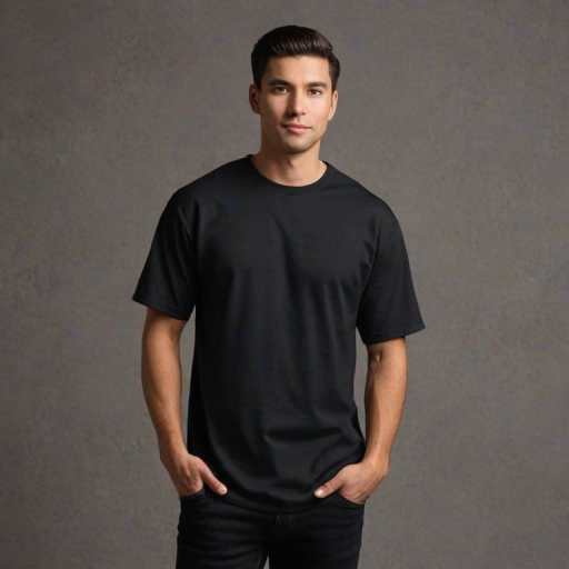 black mockup shirt