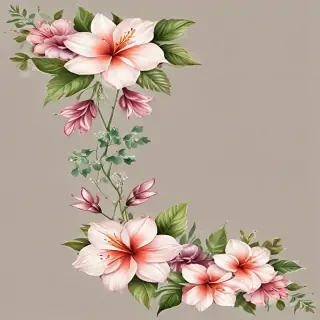 png border flower