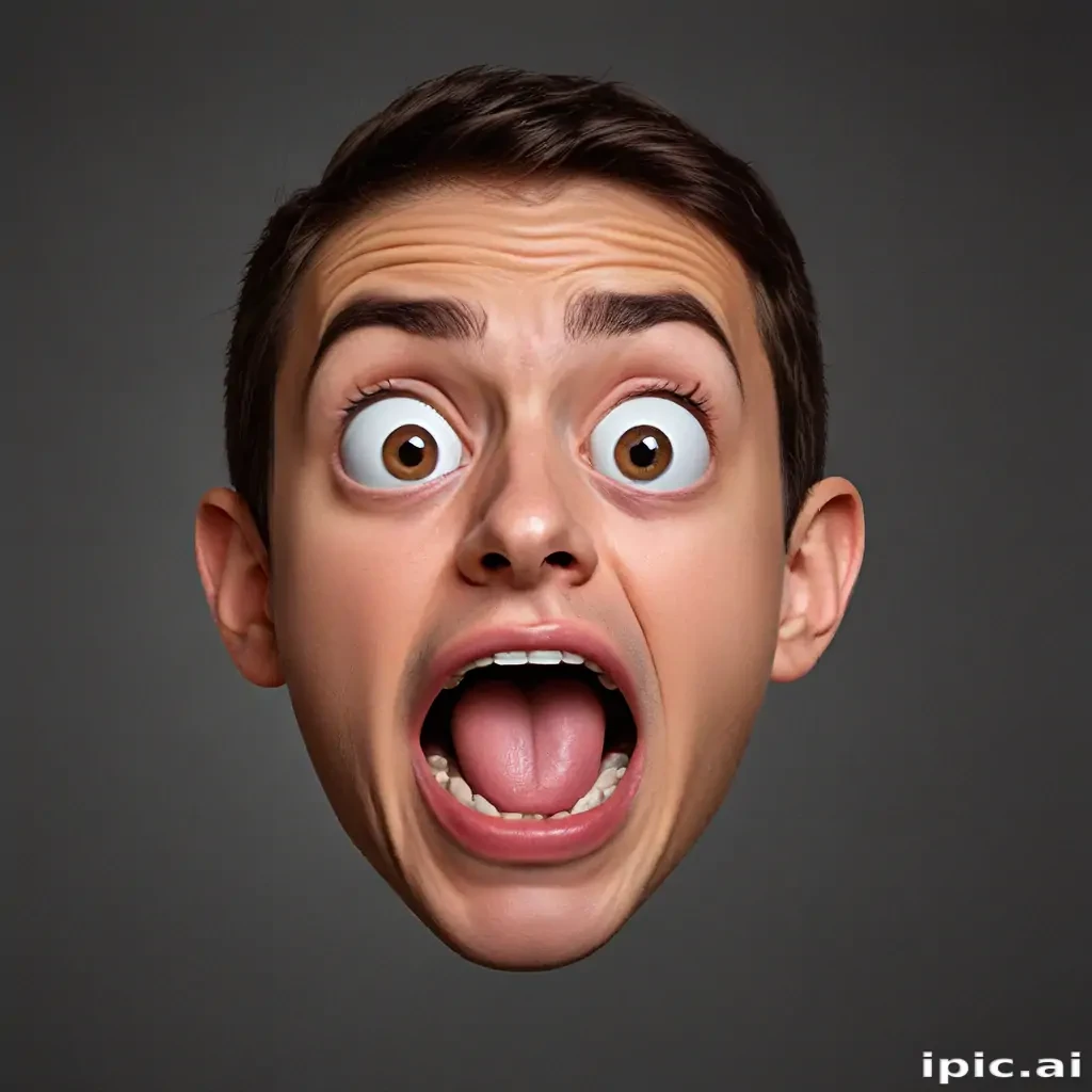 shocked face png