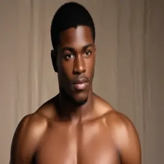 black male shirtless