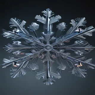 transparent snowflake