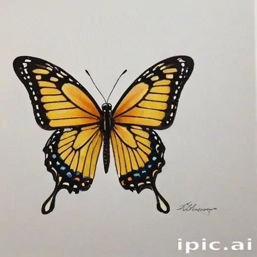 picture of butterfly drawing
