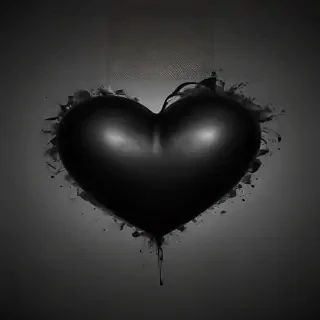 black heart image