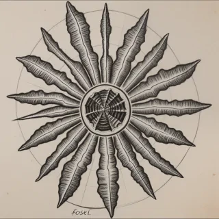 fossil drawing