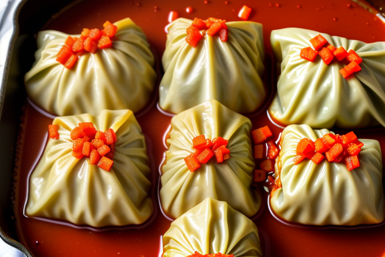 sweet and sour stuffed cabbage rolls