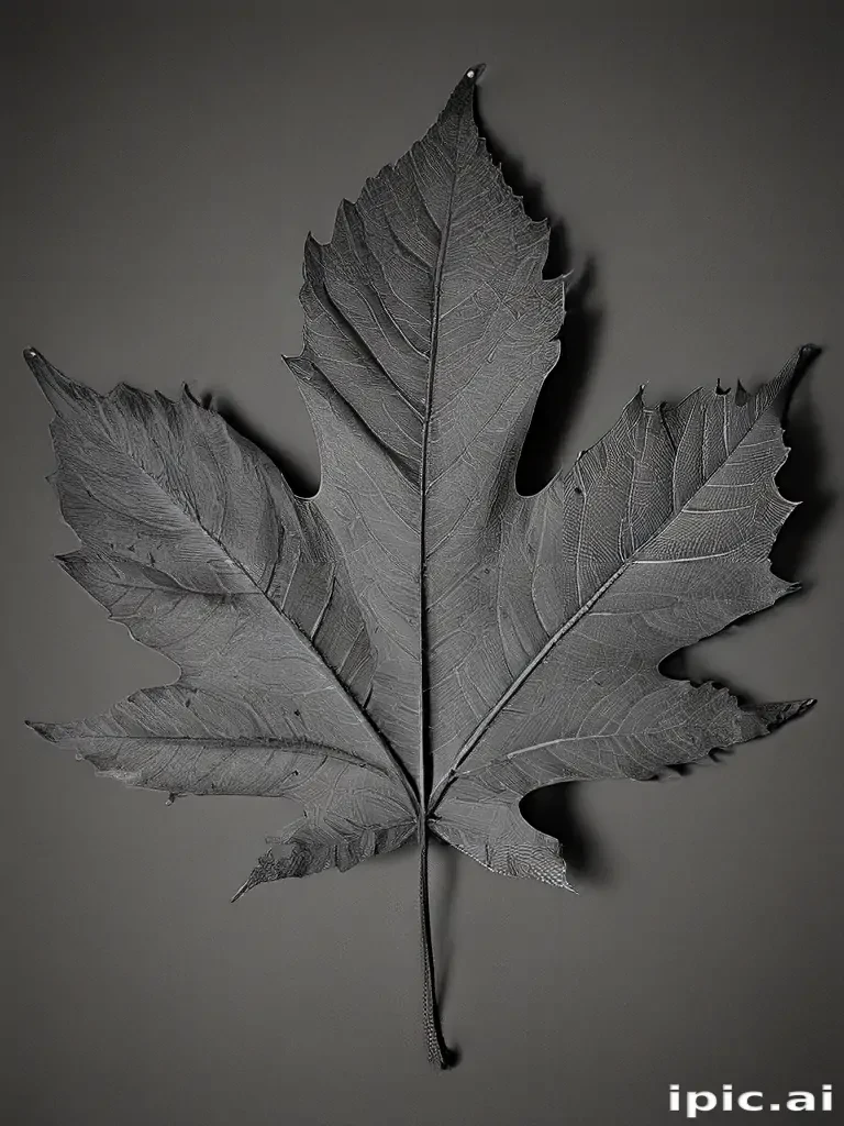 leaf images black and white