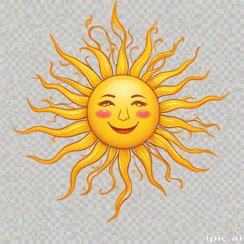sun clip art transparent background