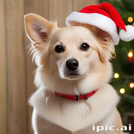christmas dog background