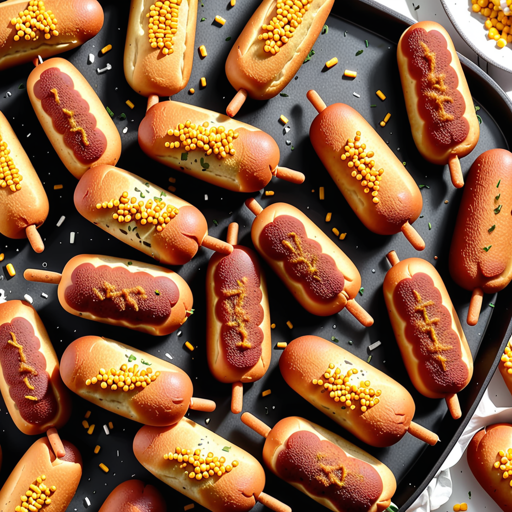 air fry mini corn dogs