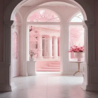 pink and white aesthetic
