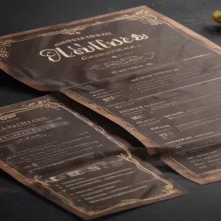 menu mockup free