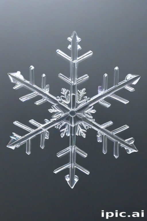 transparent snowflake