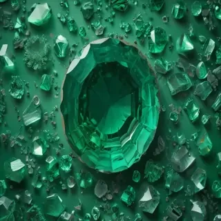 emerald green background