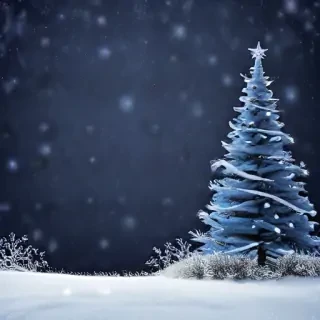 blue christmas bg