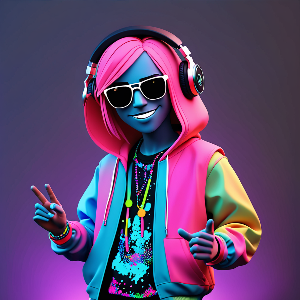 new animation character that loves music who is a raver