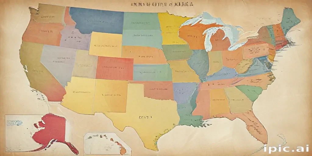 united states of america map