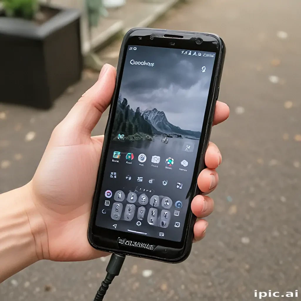 holding a phone