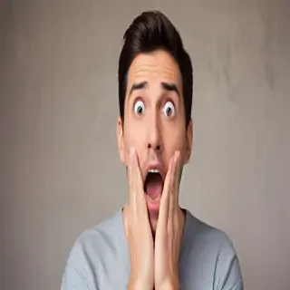 shocked man