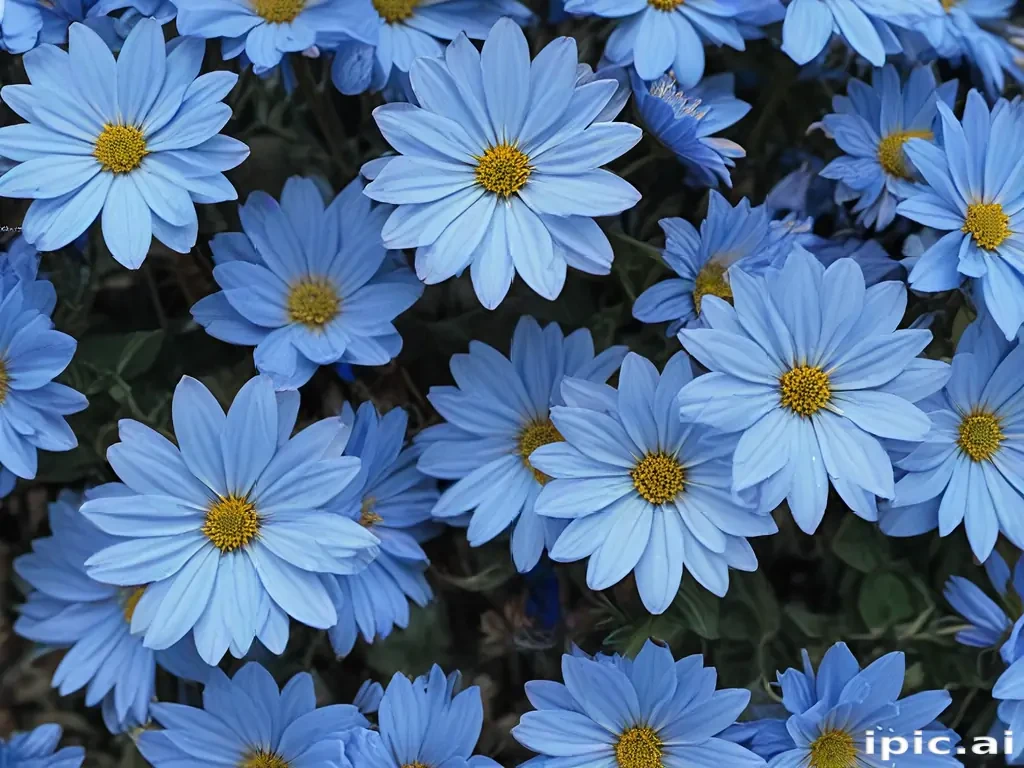 blue flowers aesthetic