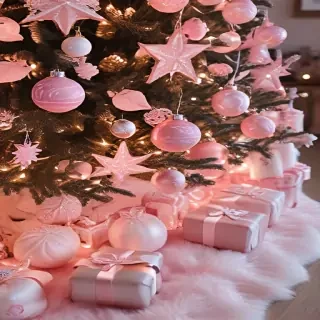 pink christmas aesthetic