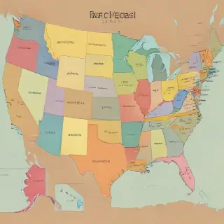 map of usa states