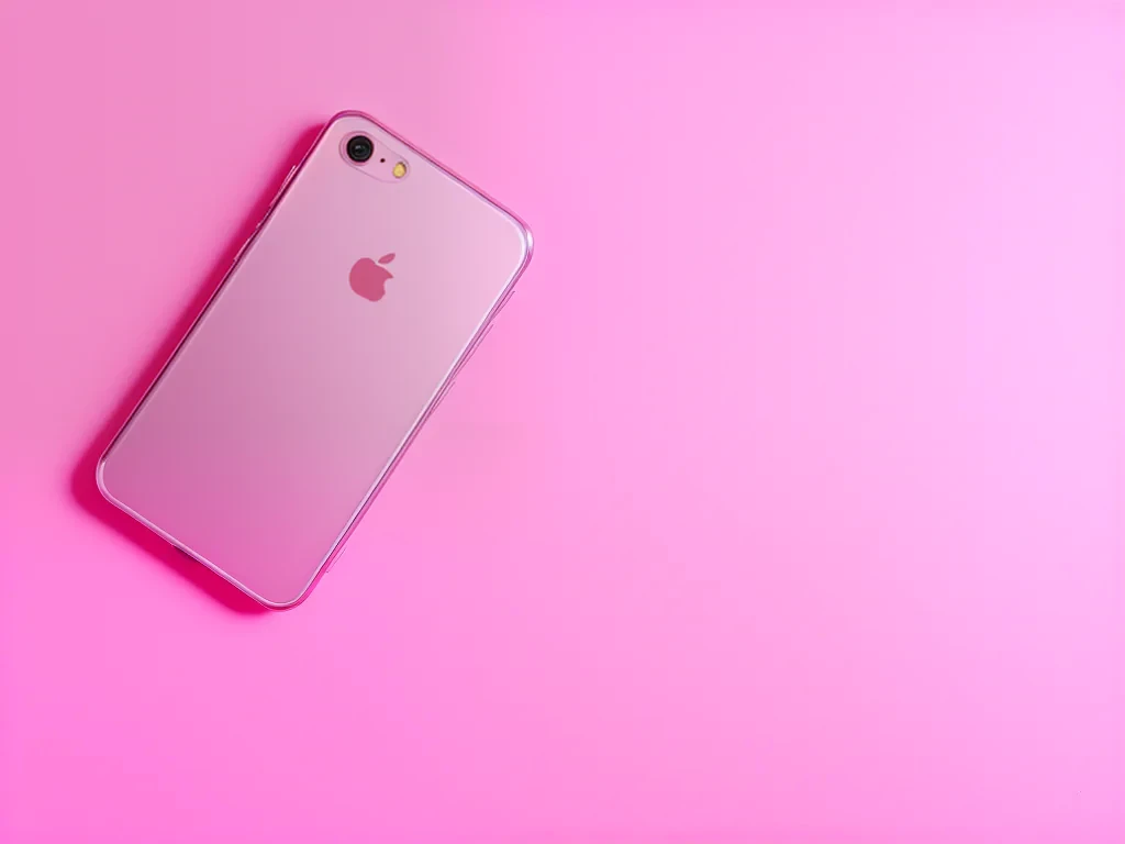 pink background phone