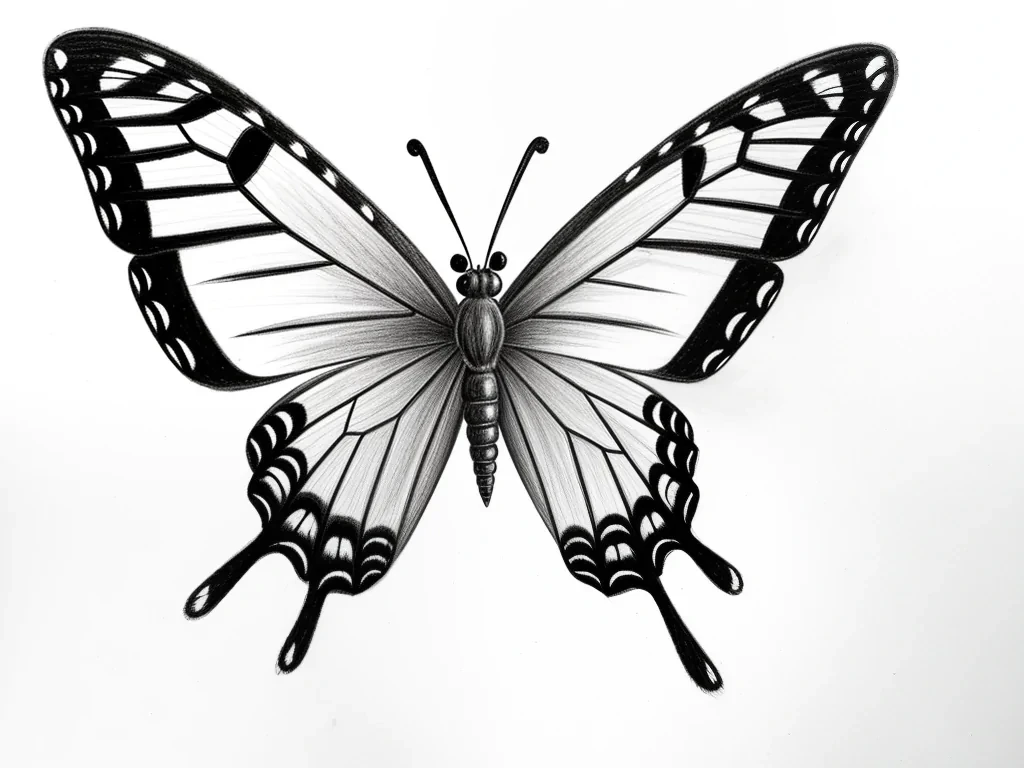 drawing butterfly