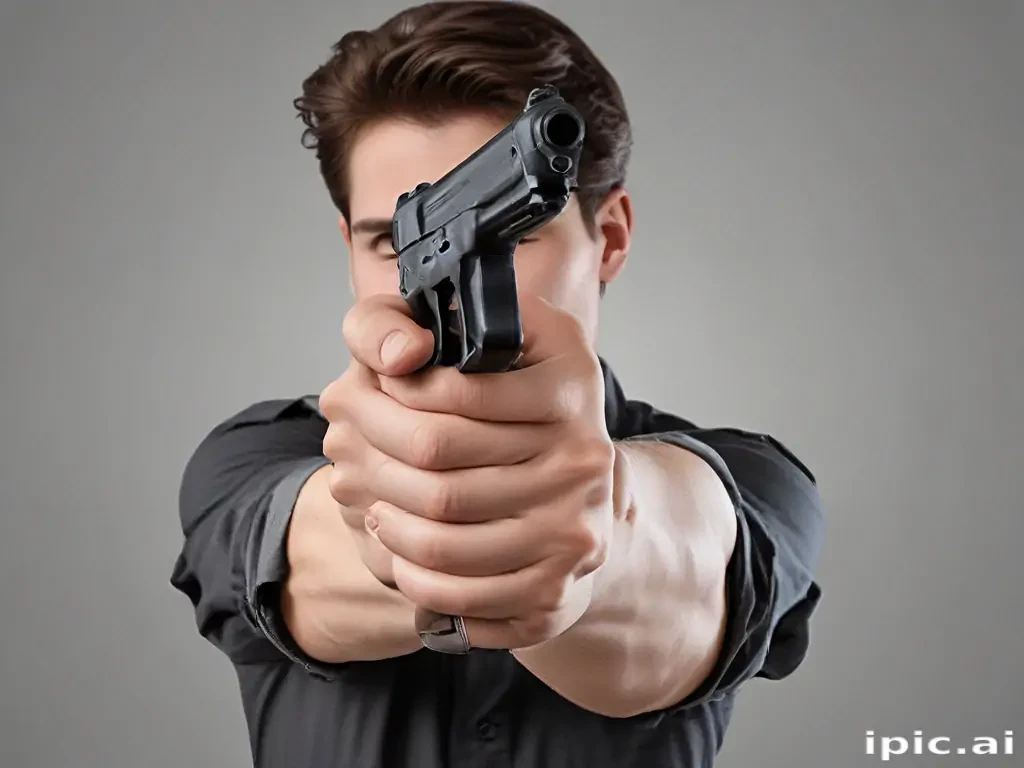 holding gun png