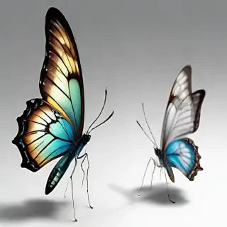 butterflies transparent