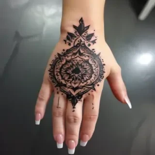 cute hand tattoos for black females