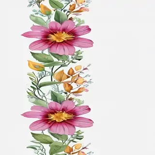 png border flower