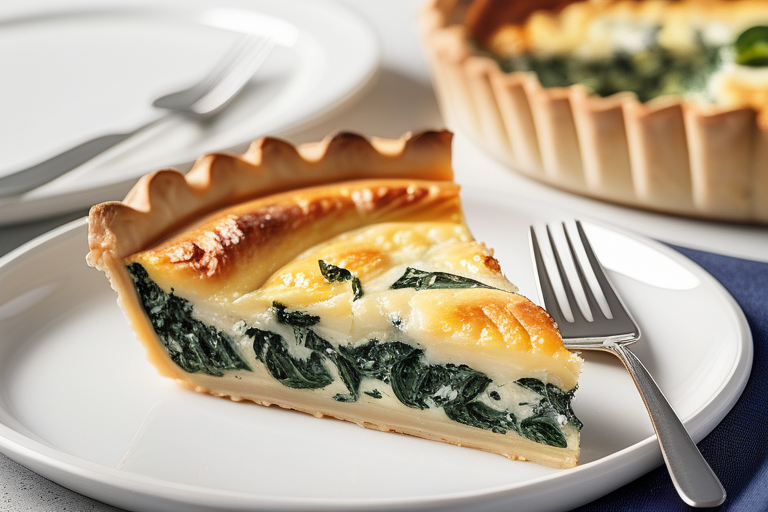 quiche with ricotta and spinach