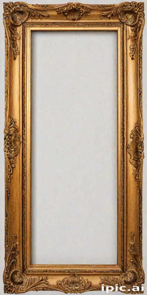 wooden picture frame png