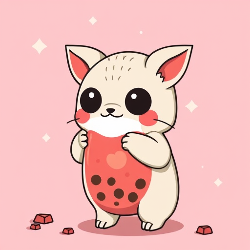 cute boba wallpaper