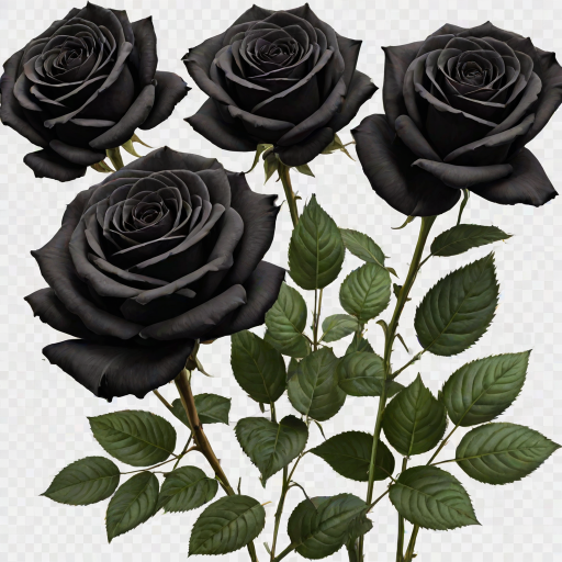 black roses png